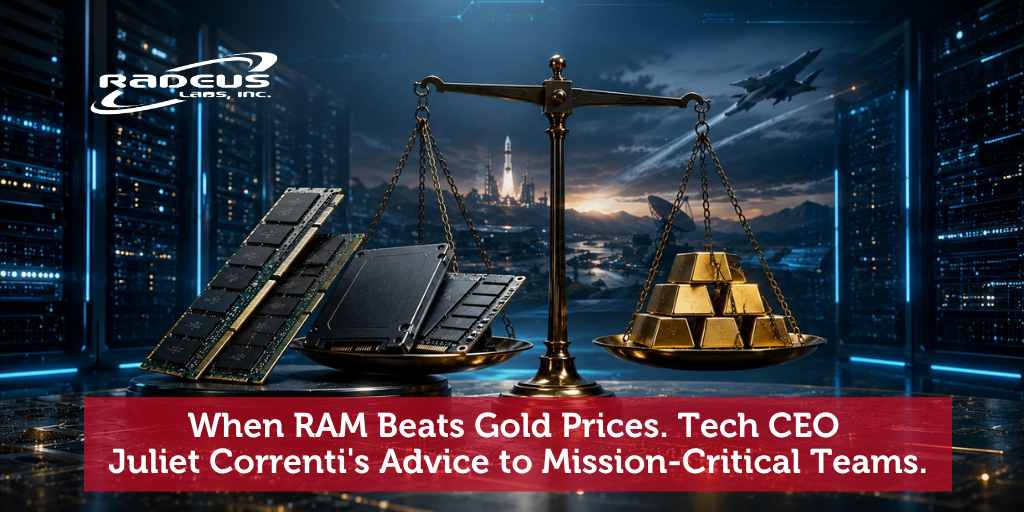 When RAM Beats Gold Prices. Tech CEO Juliet Correnti's Advice to Mission-Critical Teams.